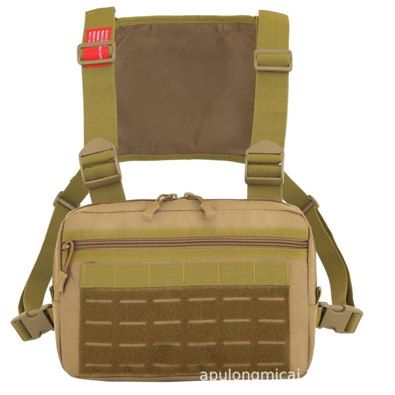 Cross-border source field camping tactical vest new functional vest chest bag men's leisure sports camouflage backpack